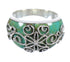 Turquoise Authentic Sterling Silver Ring Size 8-1/2 RX81229